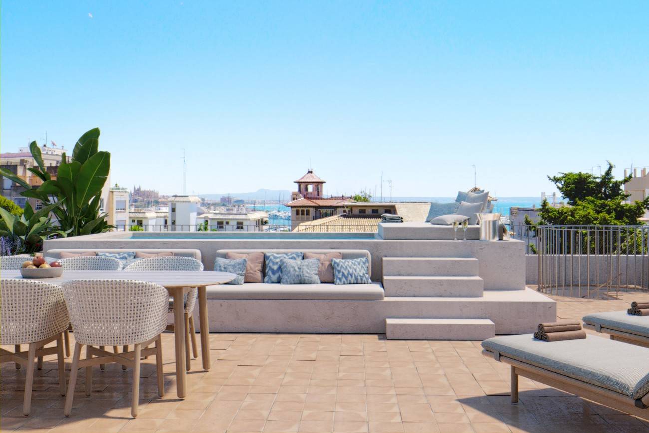 Palma de Mallorca 161m² apartment for sale with sunny terraces